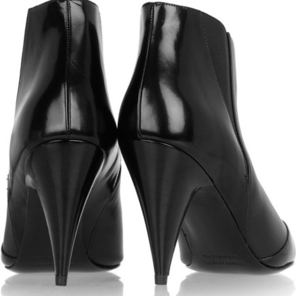 PIERRE HARDY Black Paneled Leather Ankle Bootie - Picture 6 of 16